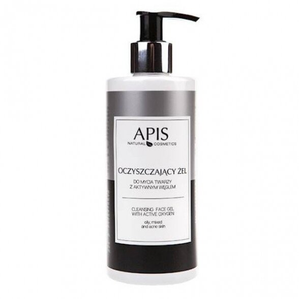 APIS cleansing face wash gel with activated carbon, 300ml