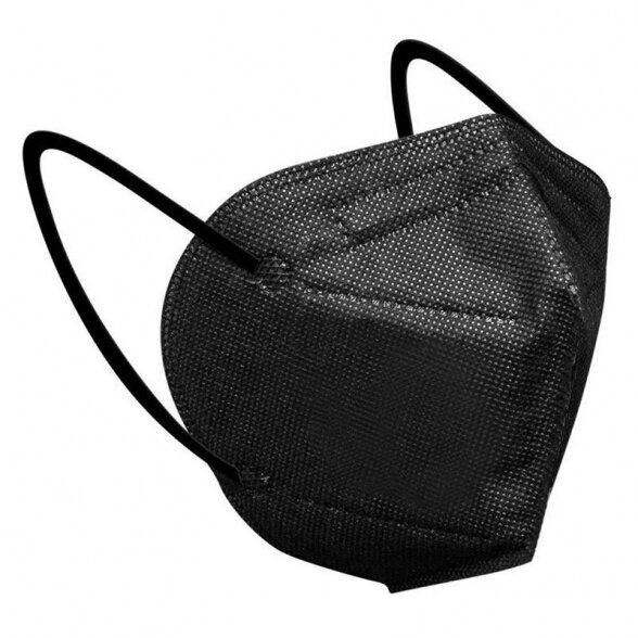 PROTECTIVE FACE MASK - RESPIRATOR KN95 FFP2, black sp.