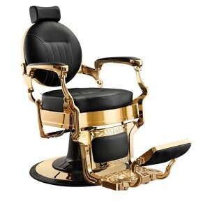 Парикмахерское кресло CAESAR GOLD MUDI Weelko (Испания), черно-золото sp.