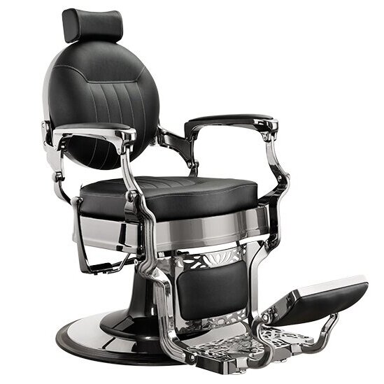 Barber chair CAESAR MERCURY MUDI Weelko (Spain), black-silver sp.