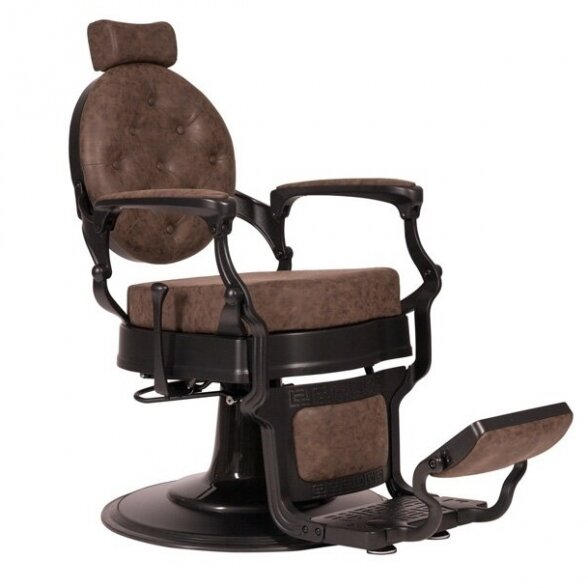 Barber chair BUZZ OLD BROWN MUDI Weelko (Spain), aged-brown sp.