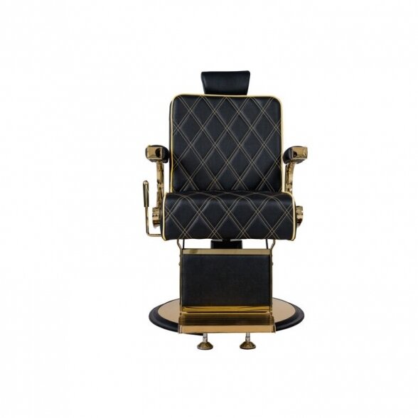 Barber salon chair CREW GOLD MUDI Weelko (Spain), black-gold sp. 3