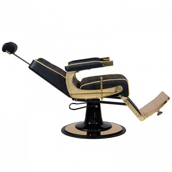 Barber salon chair CREW GOLD MUDI Weelko (Spain), black-gold sp. 4