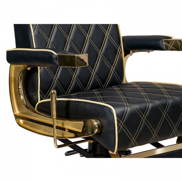 Barber salon chair CREW GOLD MUDI Weelko (Spain), black-gold sp. 5