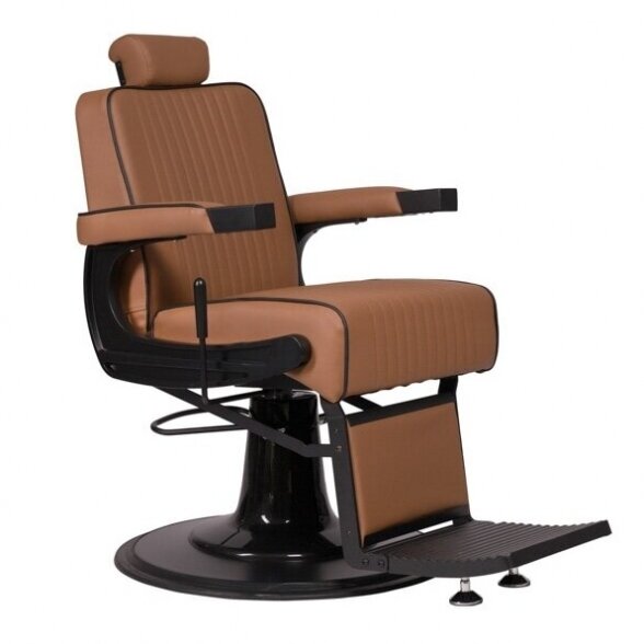 Barber salon chair DOUR MUDI Weelko (Spain), brown-black sp.