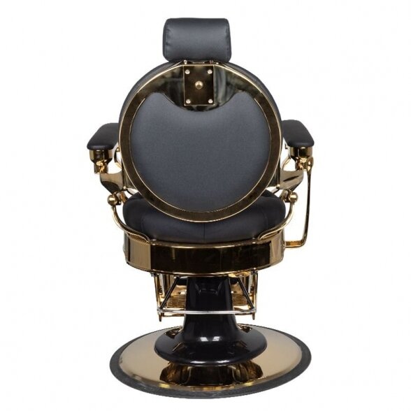 Barber chair GABBIANO CLAUDIUS, black/gold sp. 4