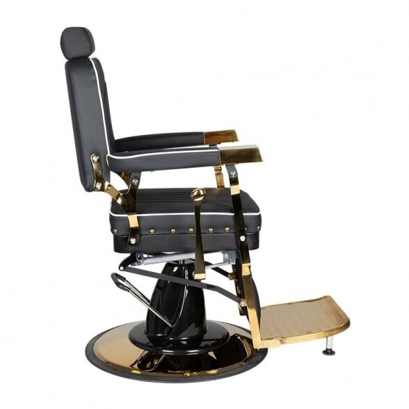 Barber chair GABBIANO FILIPPO, black/gold sp. 3