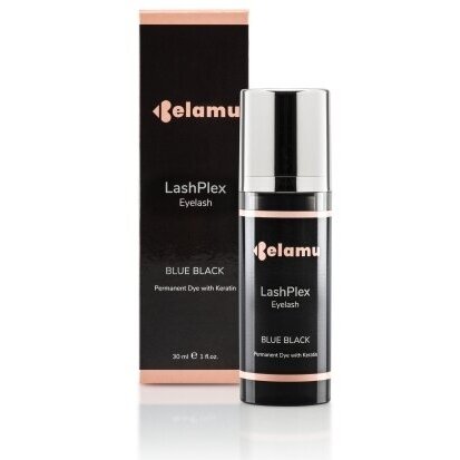 Belamu LashPlex blakstienų dažai su oksidantu BLUE BLACK 30 ml