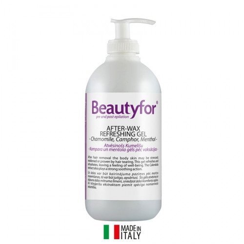 Beautyfor refreshing gel after depilation with chamomile, camphor and menthol extract, 500ml