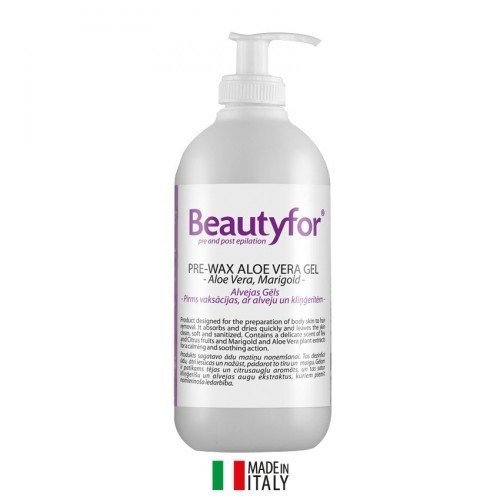 BEAUTYFOR gel before depilation with Aloe Vera and calendula, 500ml