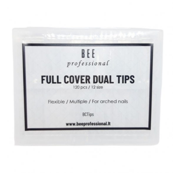 Bee Professional Full Cover Dual Tips/ Pilno dengimo viršutinės formelės