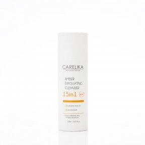 Carelika AMBER EXFOLIATING exfoliating facial cleanser 15 in 1 with 2% Succinic acid, 150ml