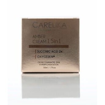 Carelika Amber 15 in 1 face cream with 2% Succinic acid, 50ml 1