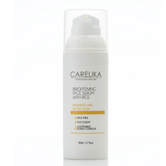 Carelika brightening facial skin serum with Rice, 50ml