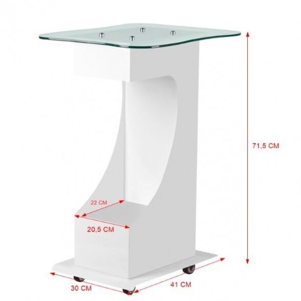 Staliukas kosmetologijos įrangai 083, baltos sp. 1