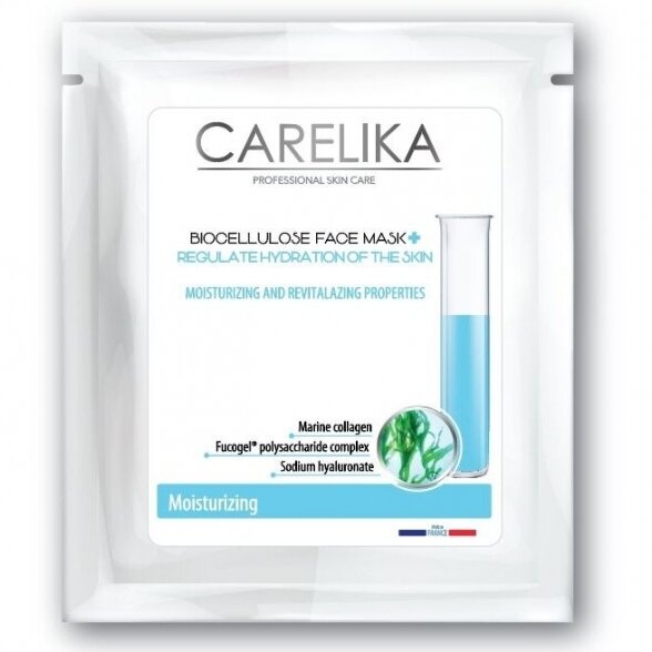 CARELIKA moisturizing biocellulose face mask, 8ml