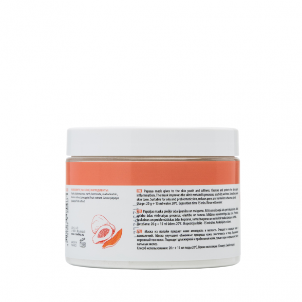 CARELIKA enzyme face mask with Papaya PRO SIZE, 200g 2