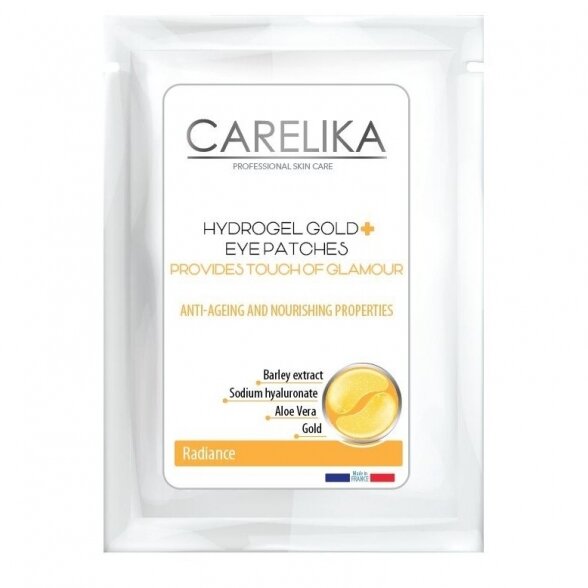 CARELIKA Hydrogel auksiniai paakių padeliai RADIANCE, EYE Patches