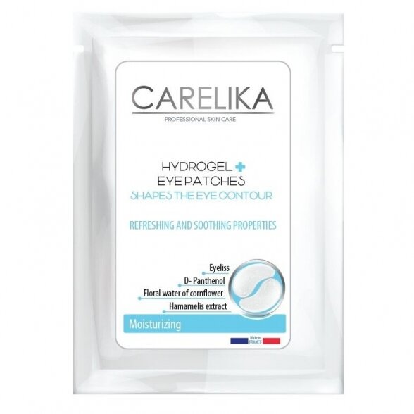 CARELIKA Hydrogel drėkinantys paakių padeliai MOISTURIZING