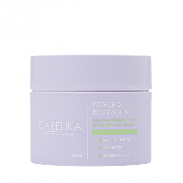 Carelika body scrub PISTACHIO with Pistachio and Shea Butter, 200ml