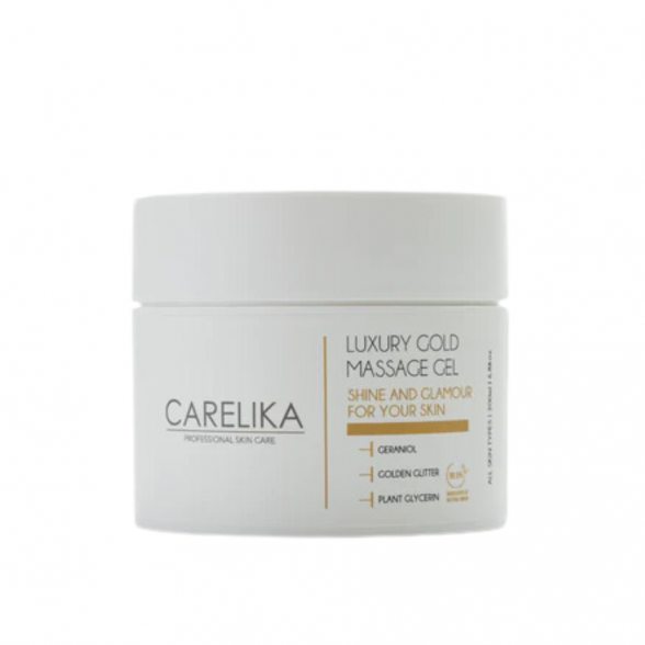 CARELIKA Luxury GOLD massage gel, 99.5% natural, 200ml