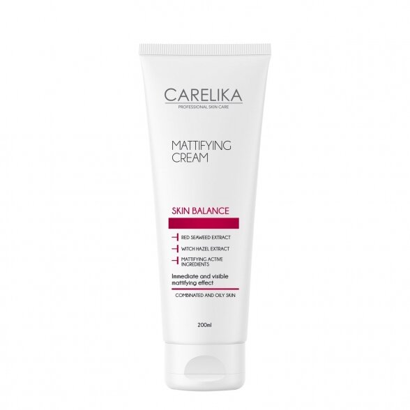 CARELIKA matte effect face cream, PRO SIZE, 200ml