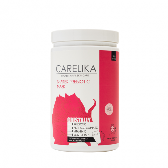 CARELIKA SHAKER GEL veido kaukė su rožių žiedlapiais PRO SIZE, 500gr