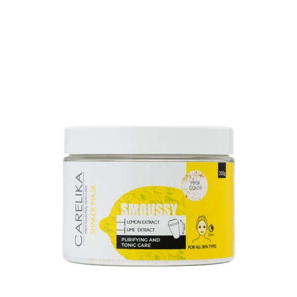 CARELIKA SHAKER SMOUSSY tonizuojanti veido kaukė su CITRINA PRO SIZE, 200g