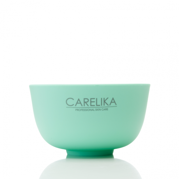 Silicone bowl for alginate masks Carelika, green