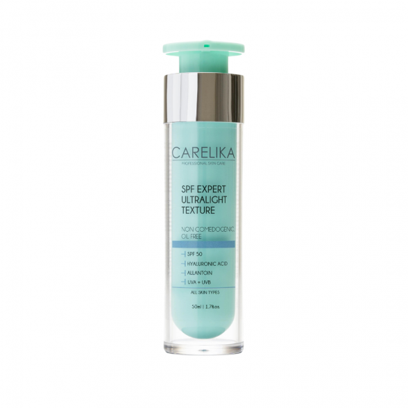 Carelika SPF Expert Ultralight Texture face cream with SPF50, 50ml