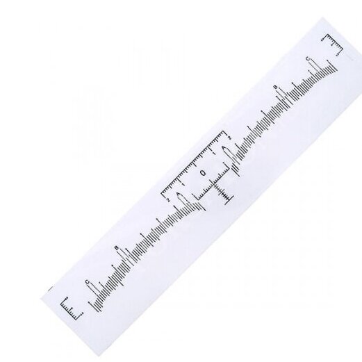 CC BROW vienkartinė klijuojama liniuotė antakiams