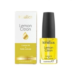 Lemon-scented cuticle oil KINETICS Lemon Cuticle Essential Oil, 15 ml