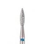 DIAMOND MILLING BIT FLAME, BLUE, L 8.0MM, Ø2.1MM