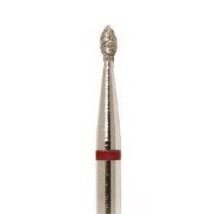 Diamond cutter tip Olive 254-014, fine grit., red, 1.4mm