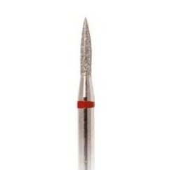 Diamond cutter tip Sharp Cylinder 245-016, fine grit., red 1.6mm