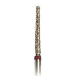 Diamond cutter tip Semicircular Cone, 194-021, fine grit, red, 2.1mm