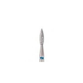 DIAMOND MILLING BIT FLAME, BLUE, L 8.0MM, Ø2.1MM