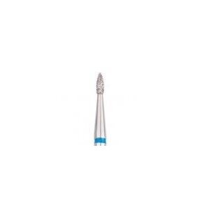 Diamond cutter bit Flame, blue, L 8.0MM, Ø1.4MM