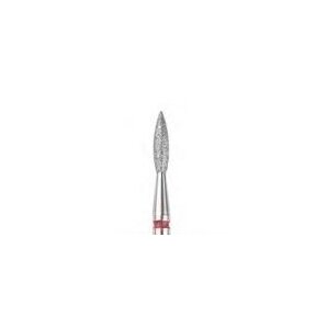 DIAMOND MILLING BIT FLAME, RED, L 8.0MM, Ø2.1MM