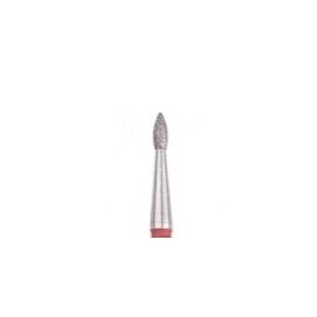 Diamond cutter tip flame, red L-4.0mm, Ø1.6mm