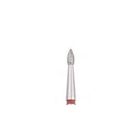 Diamond cutter tip flame, red L-4.0mm, Ø1.8mm