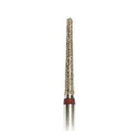 Diamond cutter tip Semicircular Cone, 194-021, fine grit, red, 2.1mm