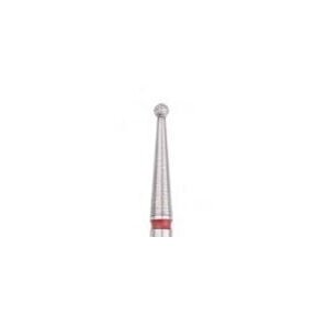 Diamond milling tip ball-shaped, red Ø1.6mm