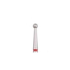 Diamond milling tip ball-shaped, red Ø2.3mm