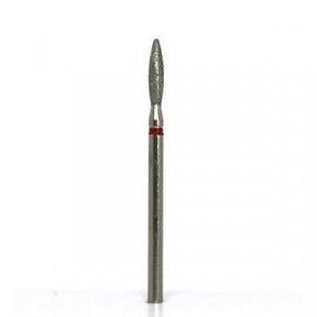 Diamond cutter tip, fine grit, Flame-shaped, 0.18mm