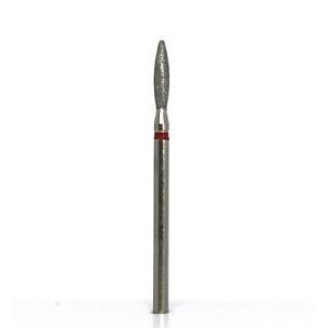 Diamond cutter tip, fine grit, Flame-shaped, 0.18mm