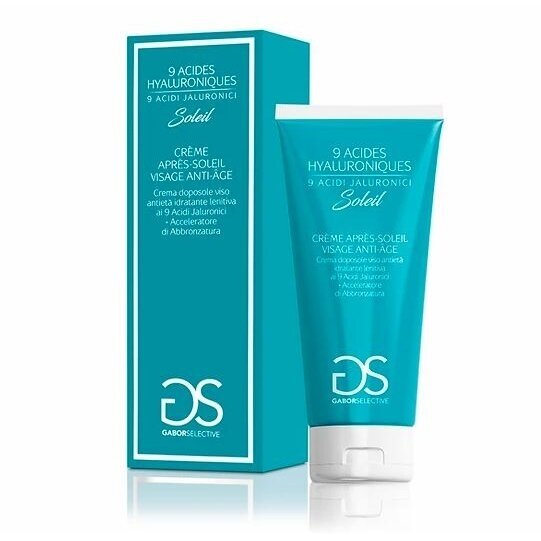 GABOR SELECTIVE moisturizing - soothing face cream after sunbathing with 9 hyaluronic acids + tanning acceleration, 50 ml