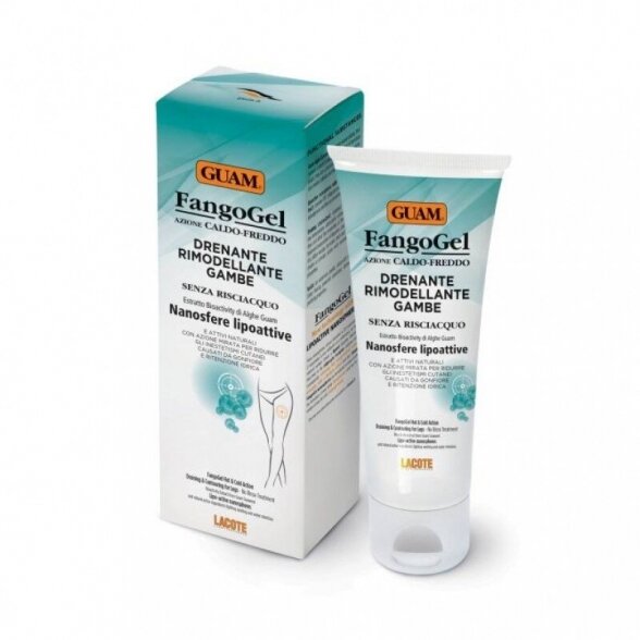 DRAINING GEL FOR SLIM LEGS, GUAM FANGOGEL, 200 ML