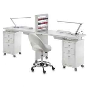 Double manicure table Square Display Double Vented (Italy)