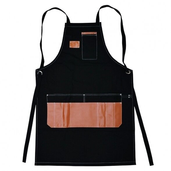 Denim apron for hairdressers/barbers OSOM, black